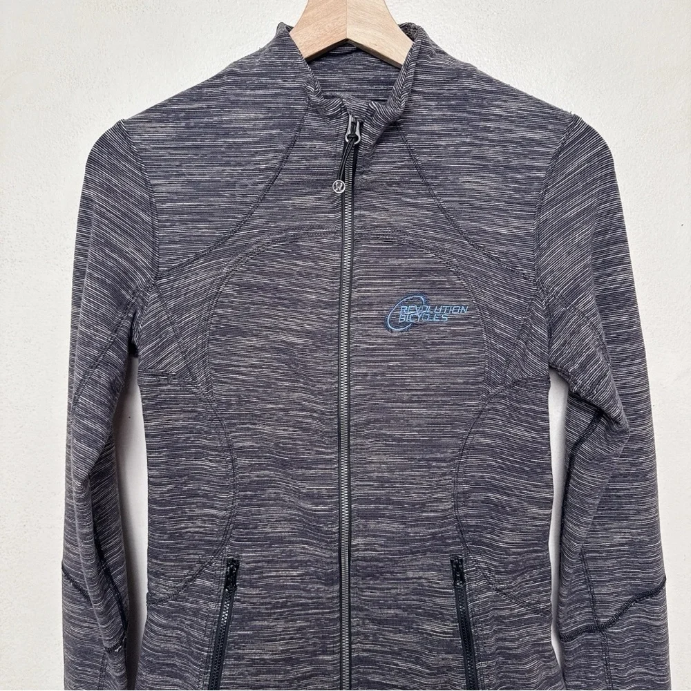 Lululemon Womens 6 Space Dye Active Track Jacket